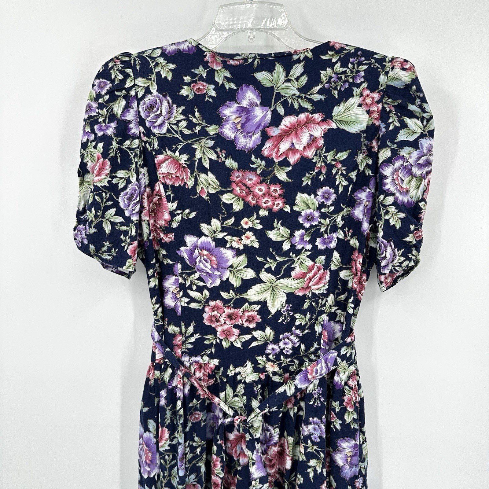 vintage 80s COUNTRY ROMANCE MAXI DRESS floral XL cottagecore prairie equestrian