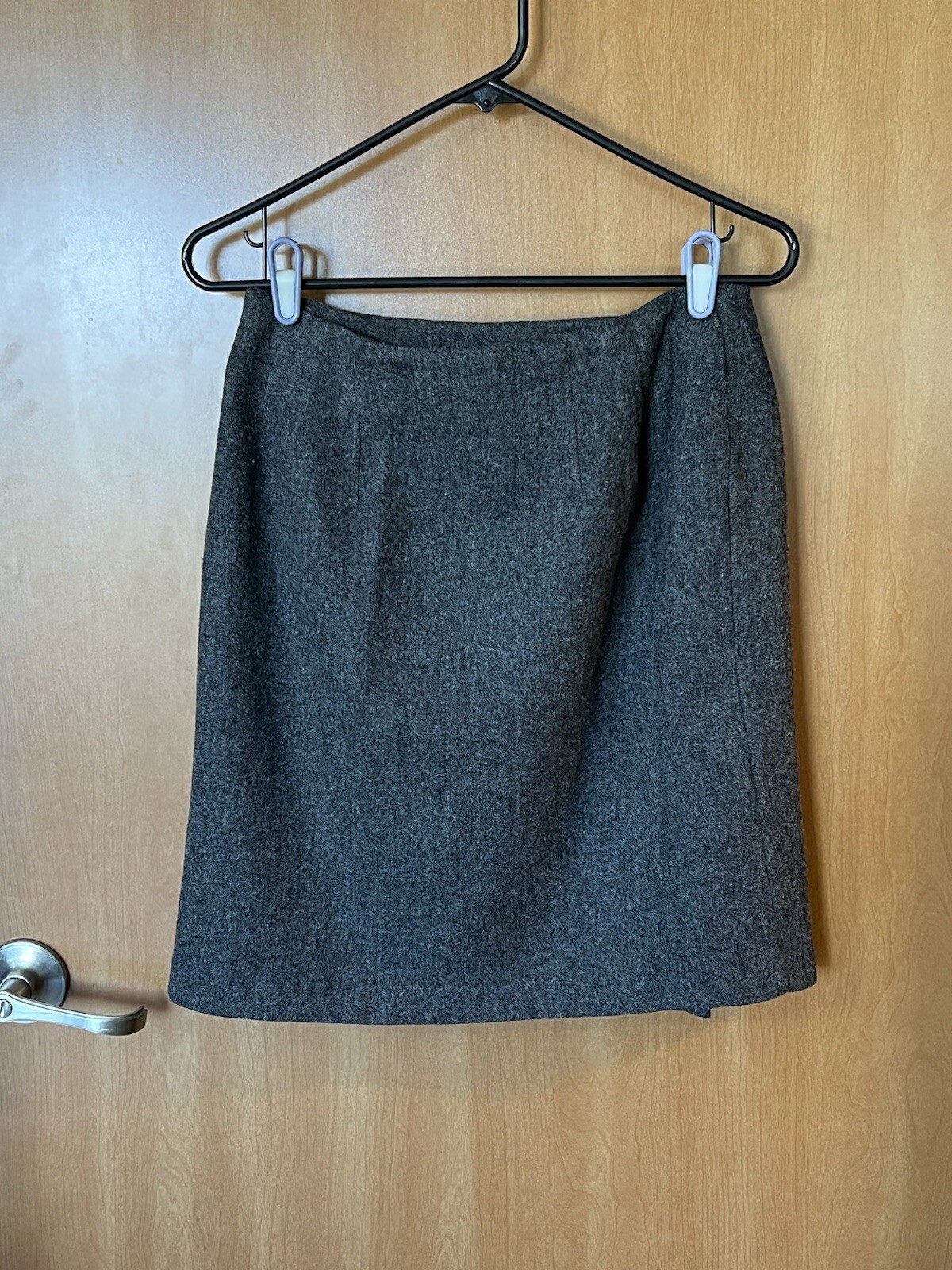 Vintage David Hollis Grey Wool Skirt – Sz 8
