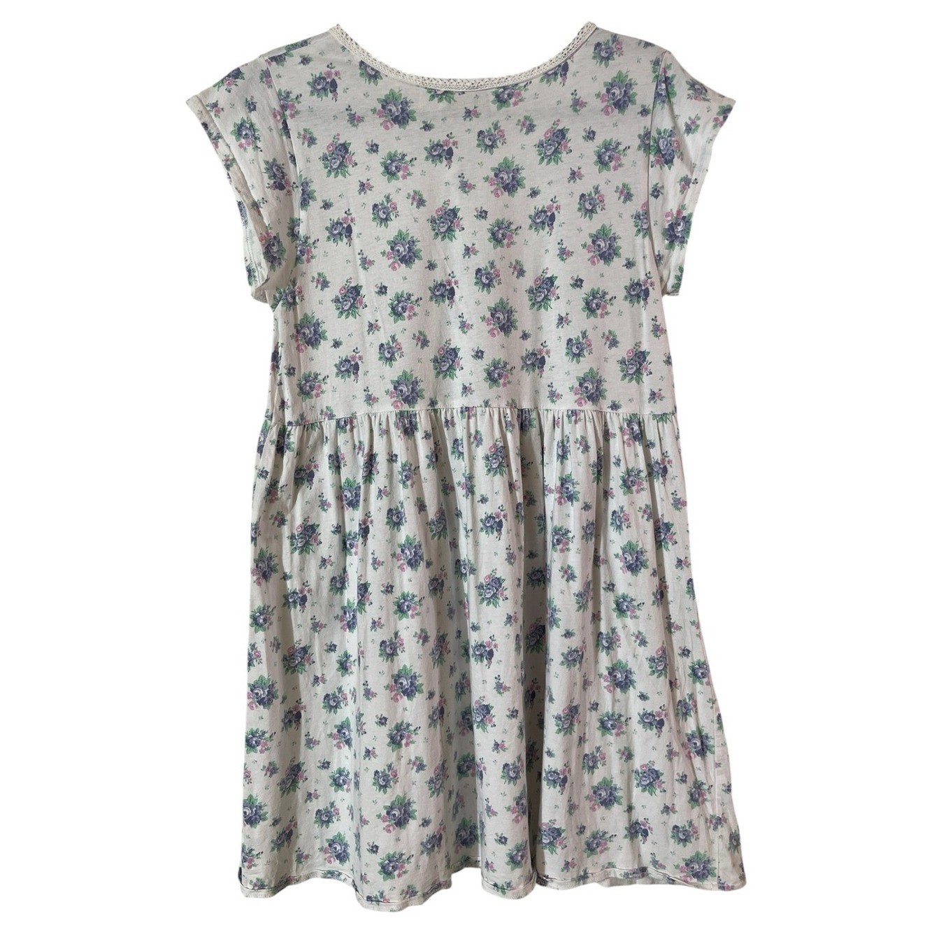 Vintage Victoria’s Secret Gold Label Floral Cotton Babydoll Nightgown L