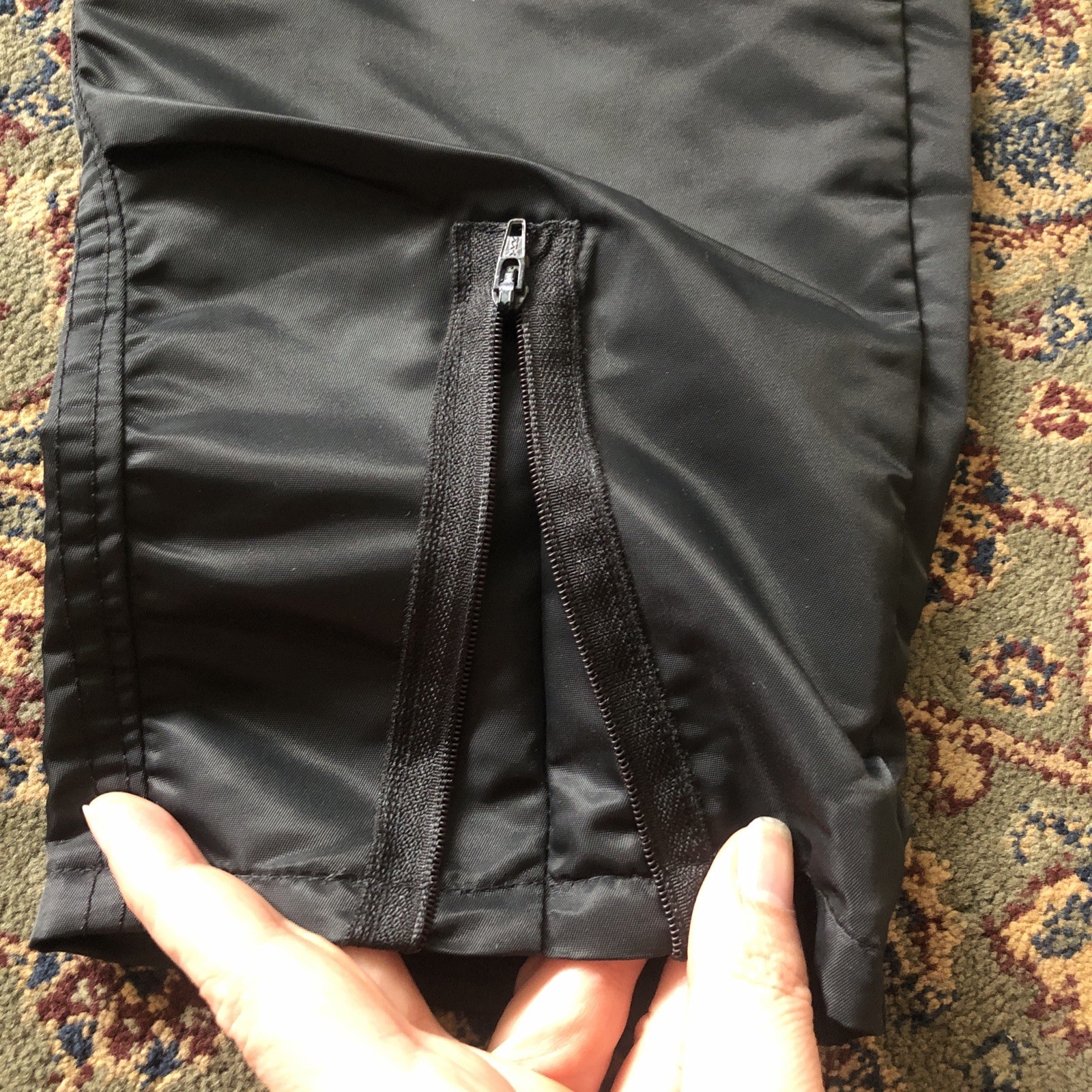 Iconic 80’s Black Parachute Pants Cargo, 6 Pockets