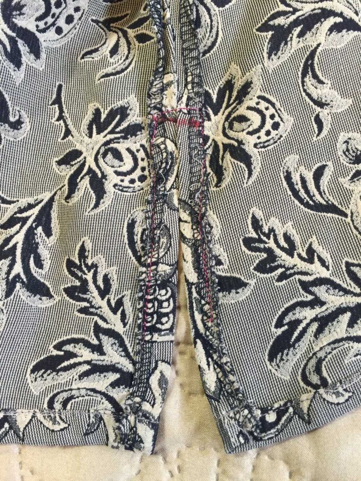 Vintage GIORGIO ARMANI Le Collezioni Jacquard Blouse Jacket Grey Floral, size 8