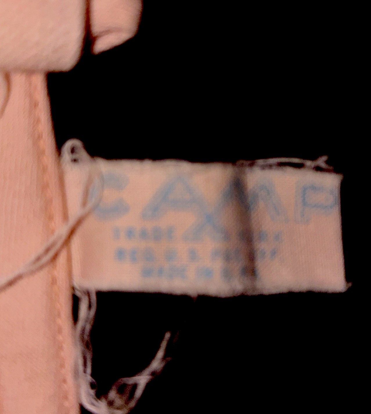 Antique Vintage Fan Lacing 1930’s CAMP Girdle Corset, Pink Peach