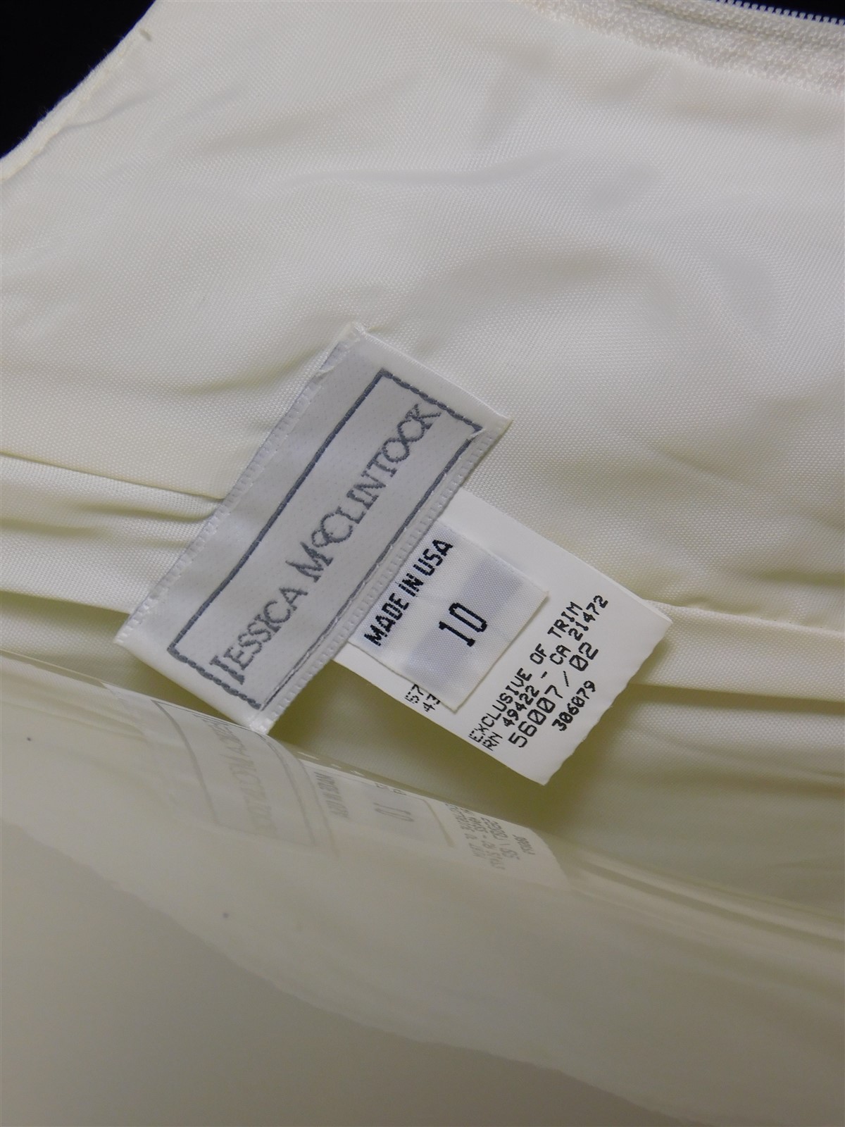 NWT 1980s Vintage JESSICA McClintock Ivory Beaded Baroque Wedding Dress Sz 10
