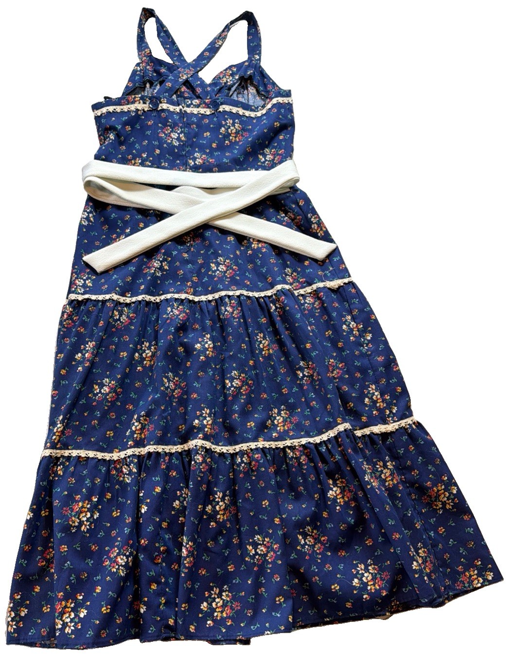 Vintage 1970’s ILGWU Union Made Bohemian Style Dress Size 13