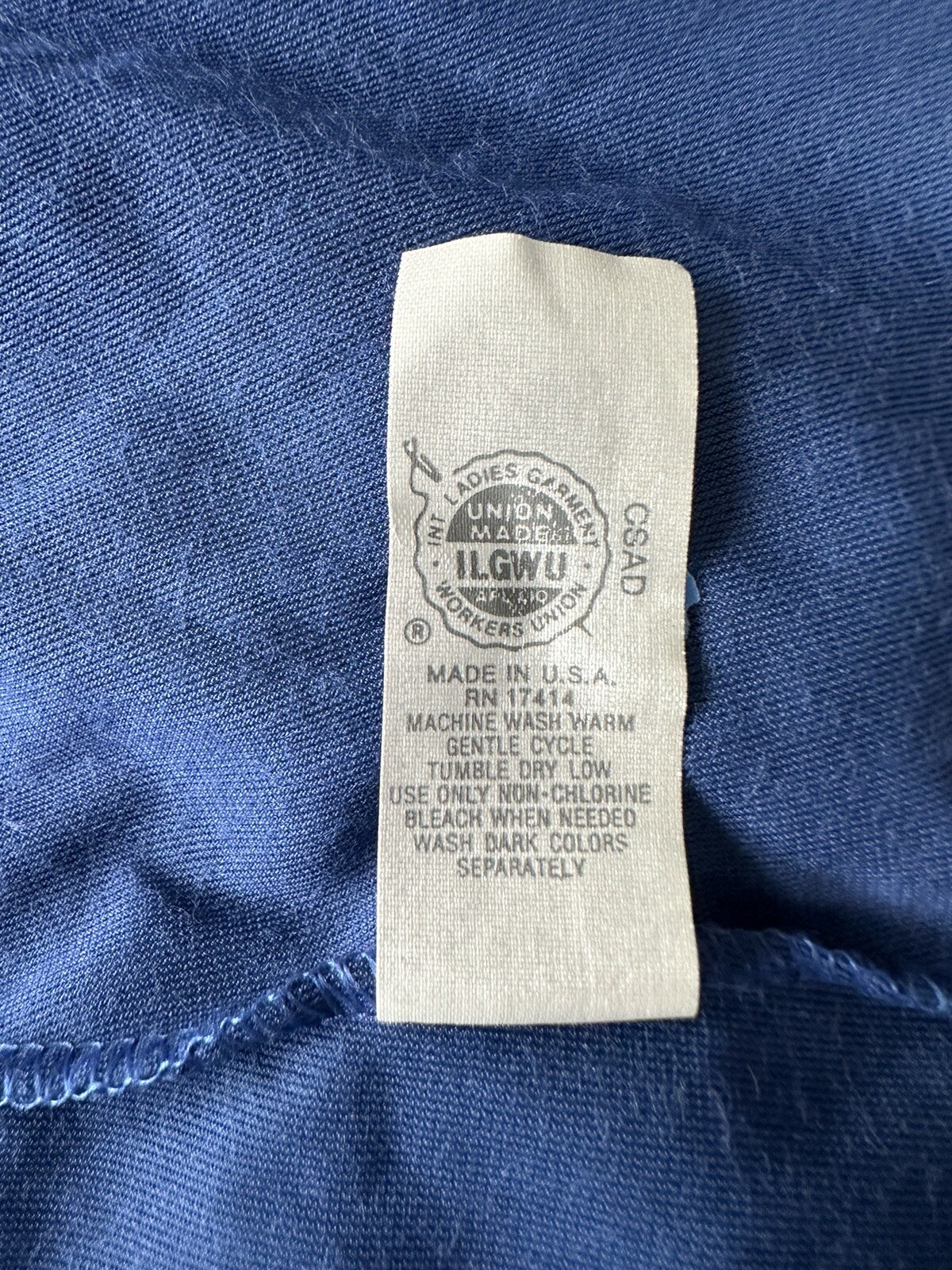 Vintage Miss Elaine Long Blue Velvet Bathrobe Double Button Very Regal- POCKETS