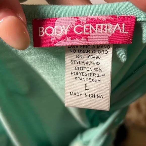 Vintage Y2K Body Central aqua rhinestone tank Large 2000s