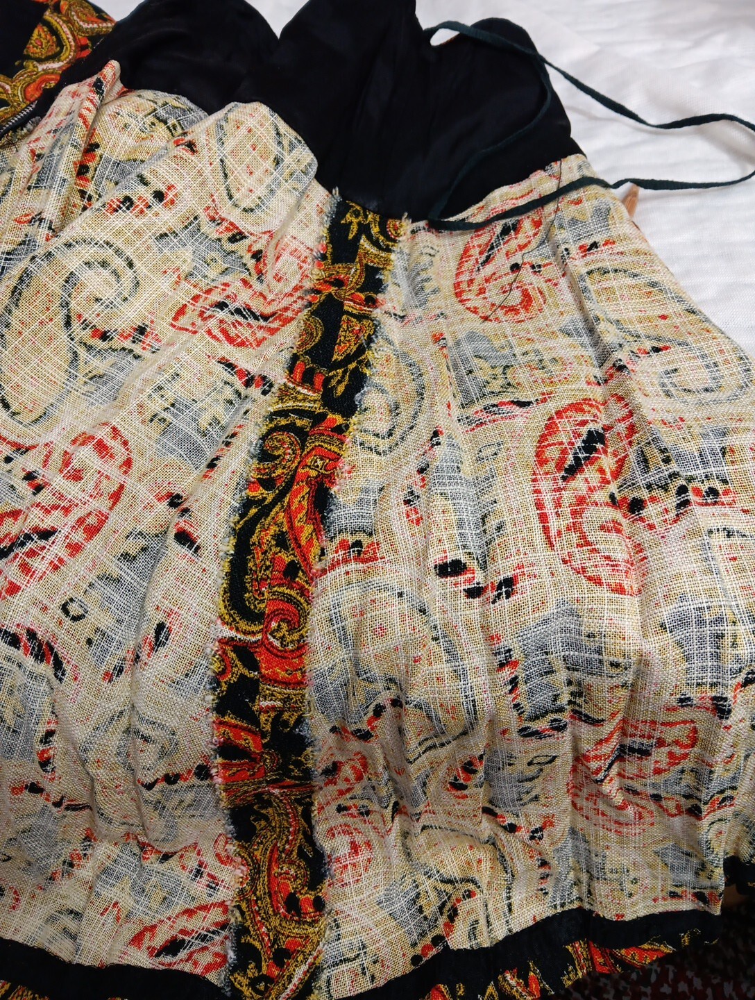 Vintage Paisley Skirt / Jacket Set Retro MCM Matching 60s 70s Vibrant Truly Rare