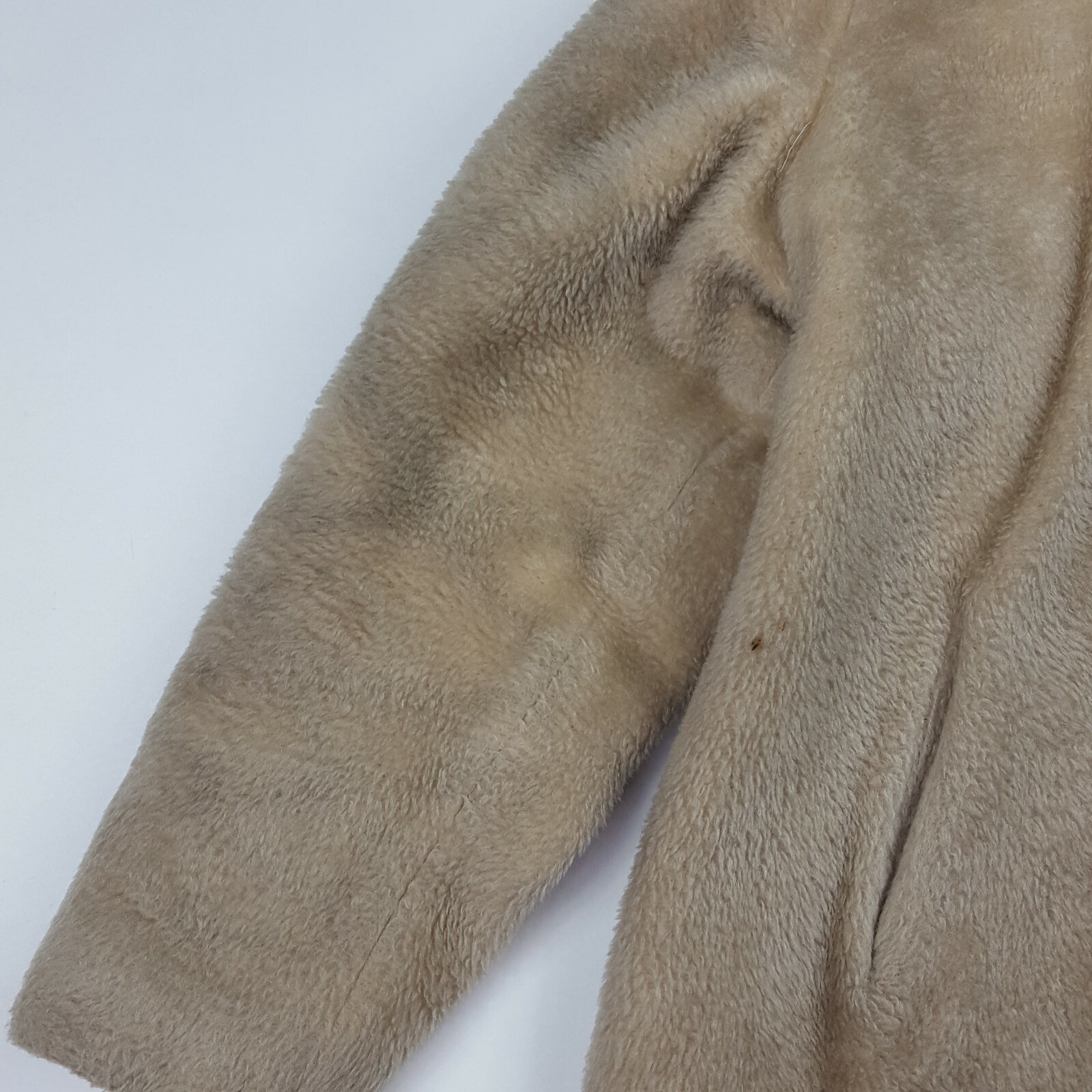 Vintage 60s Hooded Sherpa Coat Women’s Medium USA Made Button Jacket Coat