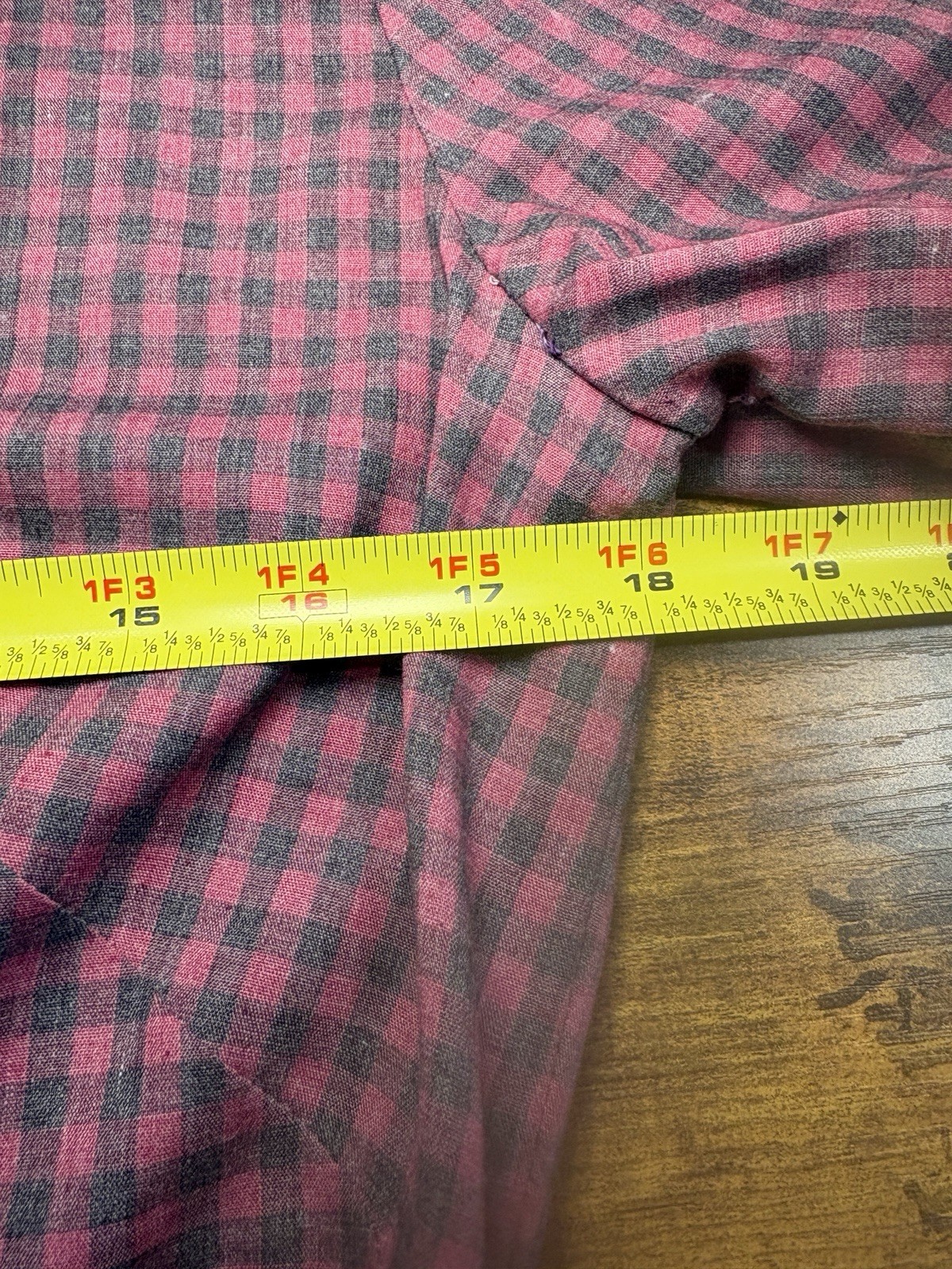 Union Made Vintage 60s Nancy Greer Dress Plaid Thin Belted Small Black Red