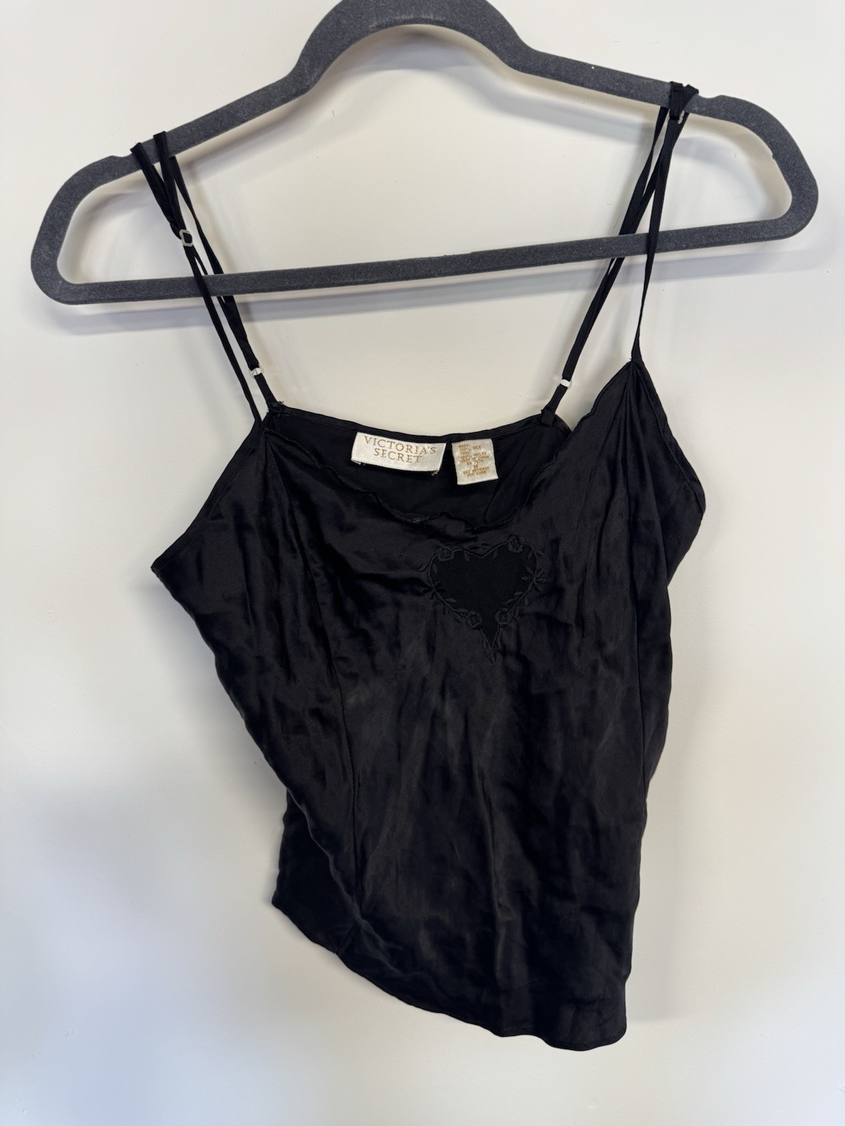 Victoria’s Secret Y2K Black Satin Silk top
