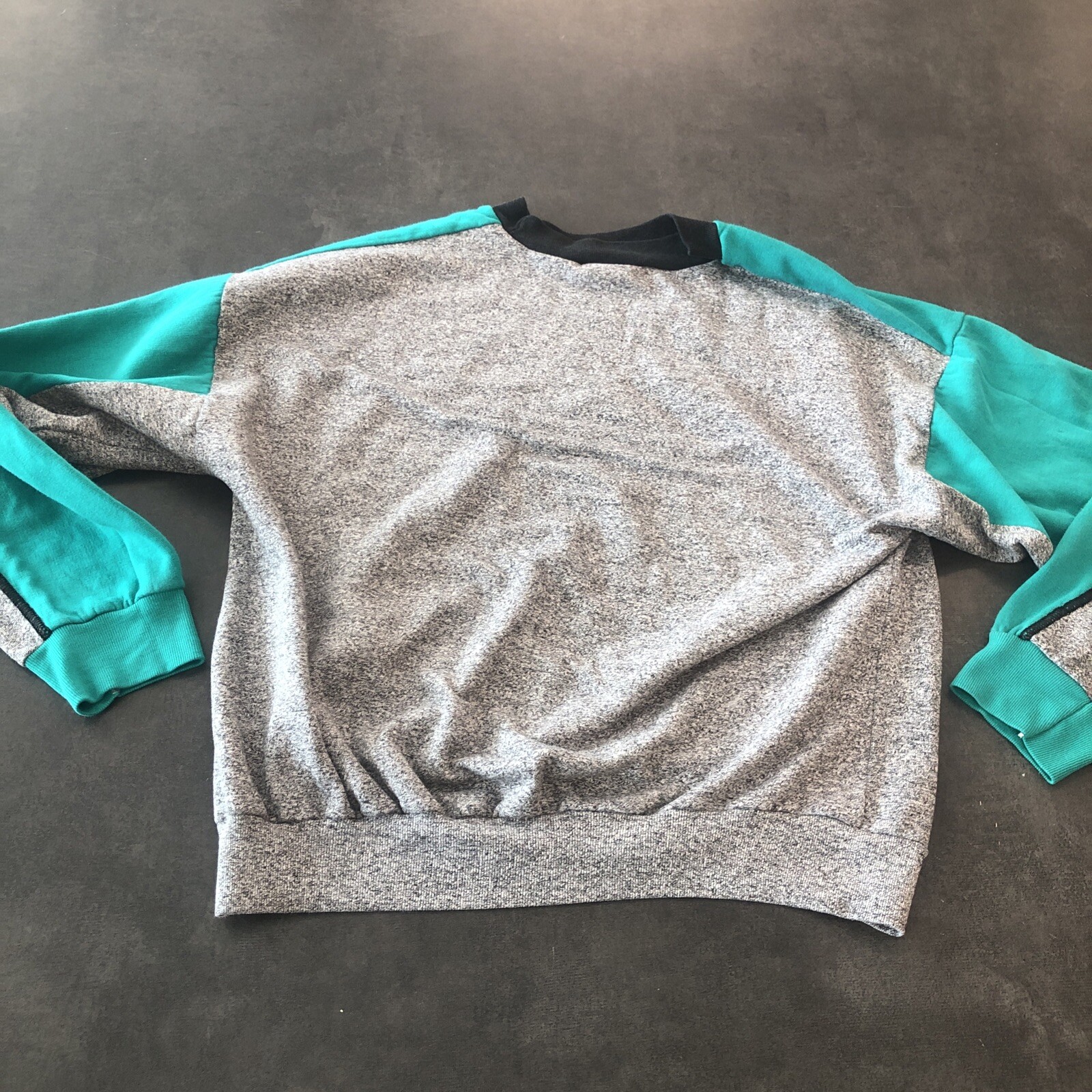 Vintage Runner Up Color Block Crewneck Sweatshirt Made In USA