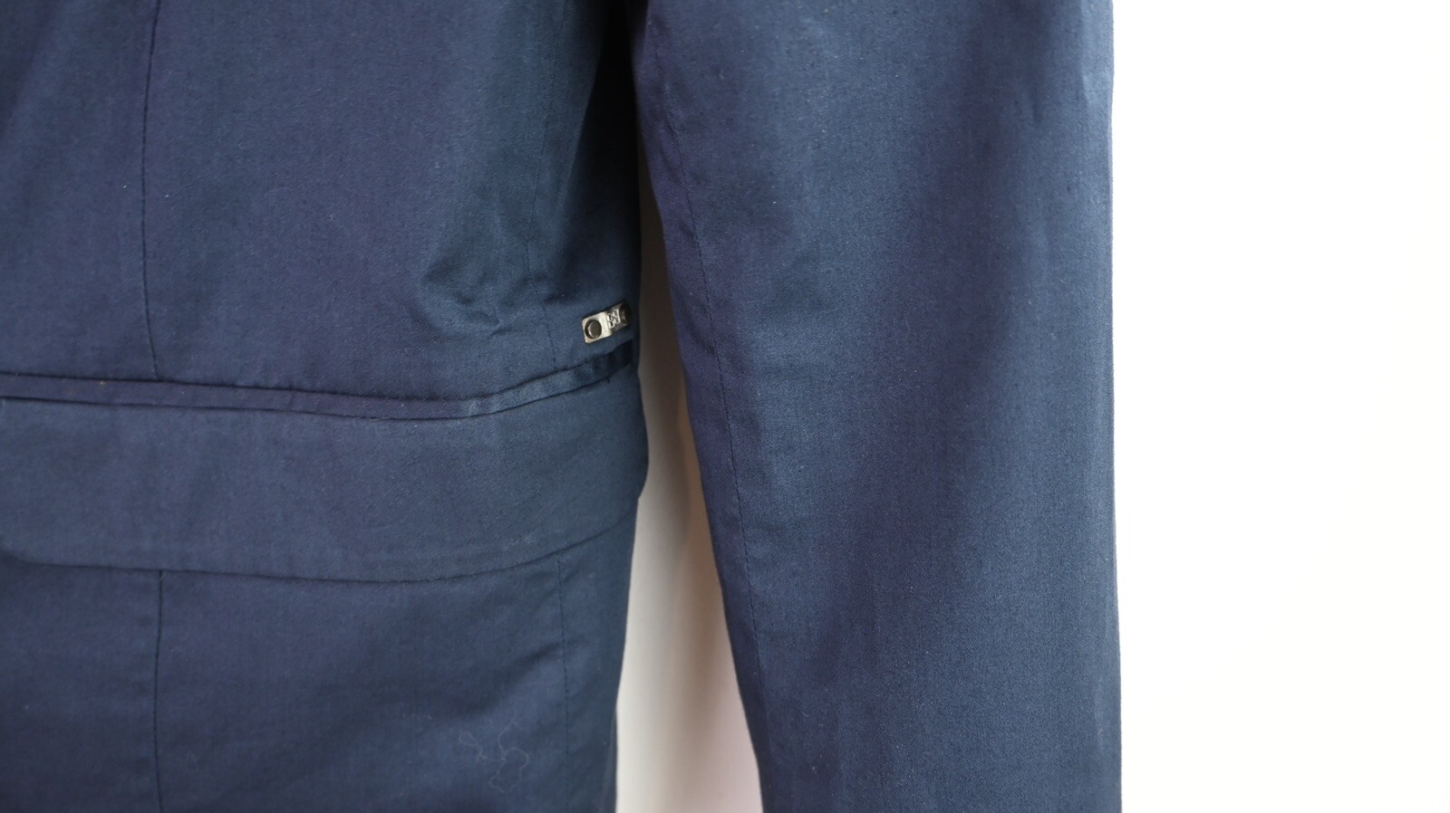 Vintage Diesel blazer in navy with red & white trim size S/UK10