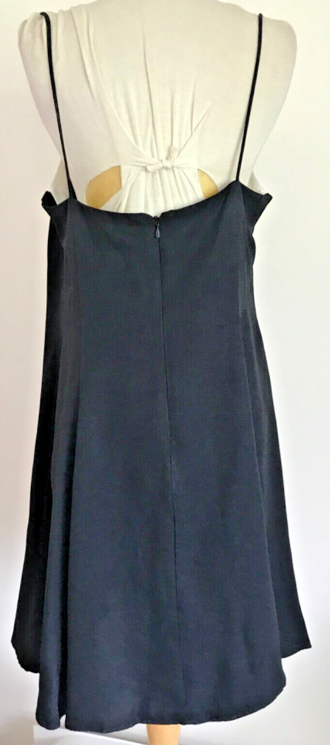 Vintage Y2K JR Nites Black Tuxedo Dress, Cocktail Formal Strappy Short 14 Mini