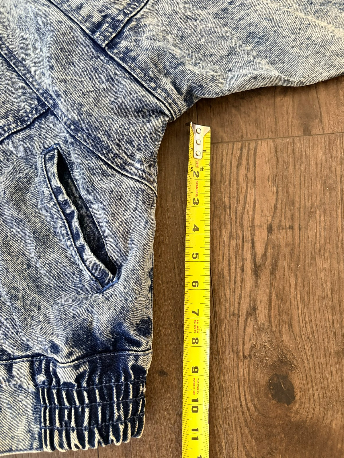 Vintage Limited Express Acid Wash Denim Jacket Batwing Oversized 80s 90s USA