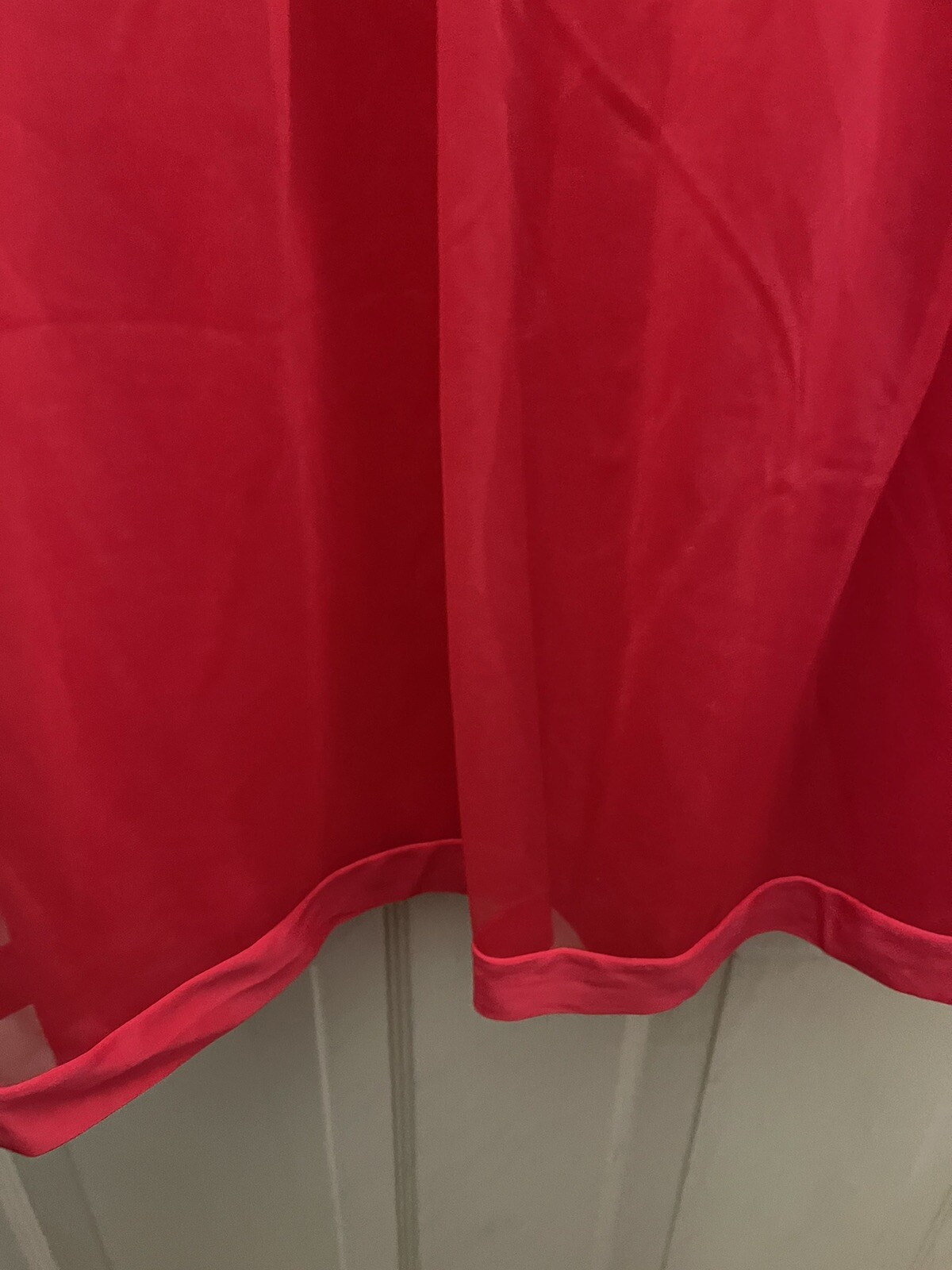 Vintage 60s Gaymode By JC Penney Size 14 Red 2 Layer Chiffon Nylon Babydoll