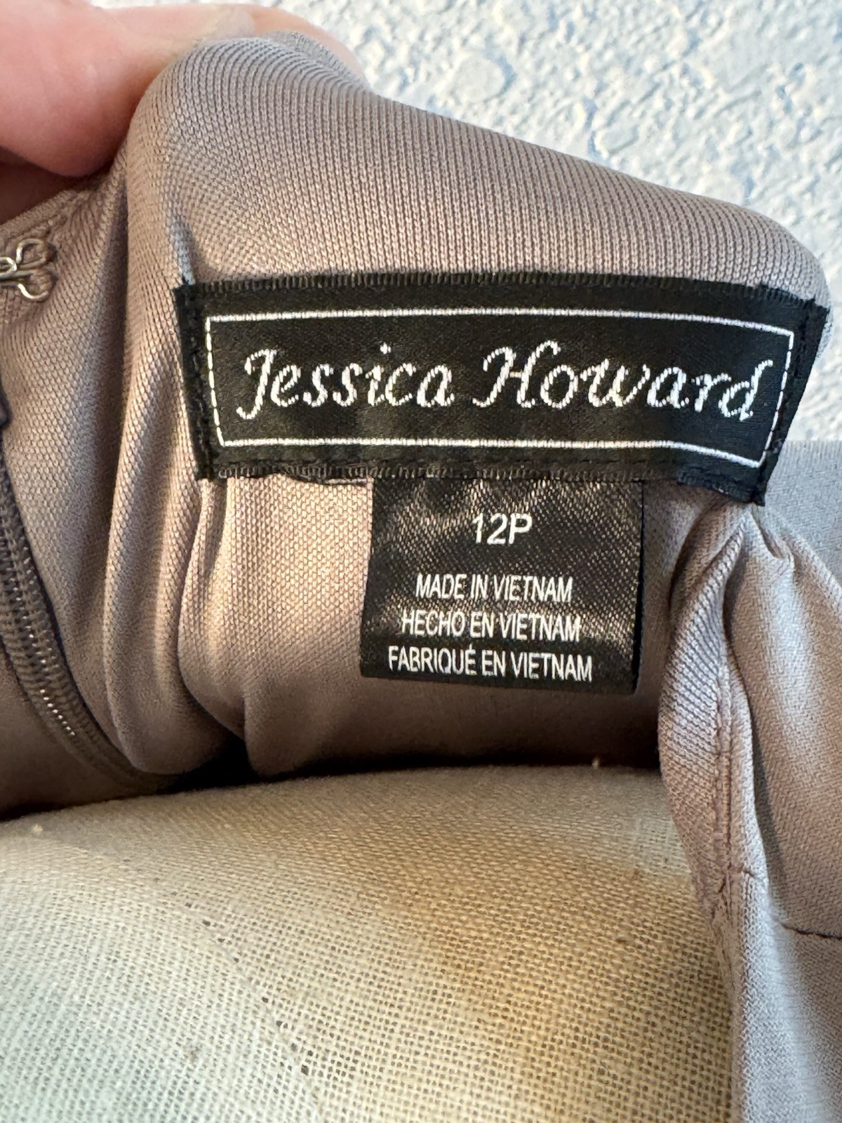 Jessica Howard 12p Mother of the Bride Jacket Dress Set Mauve Tweed Sparkle Midi