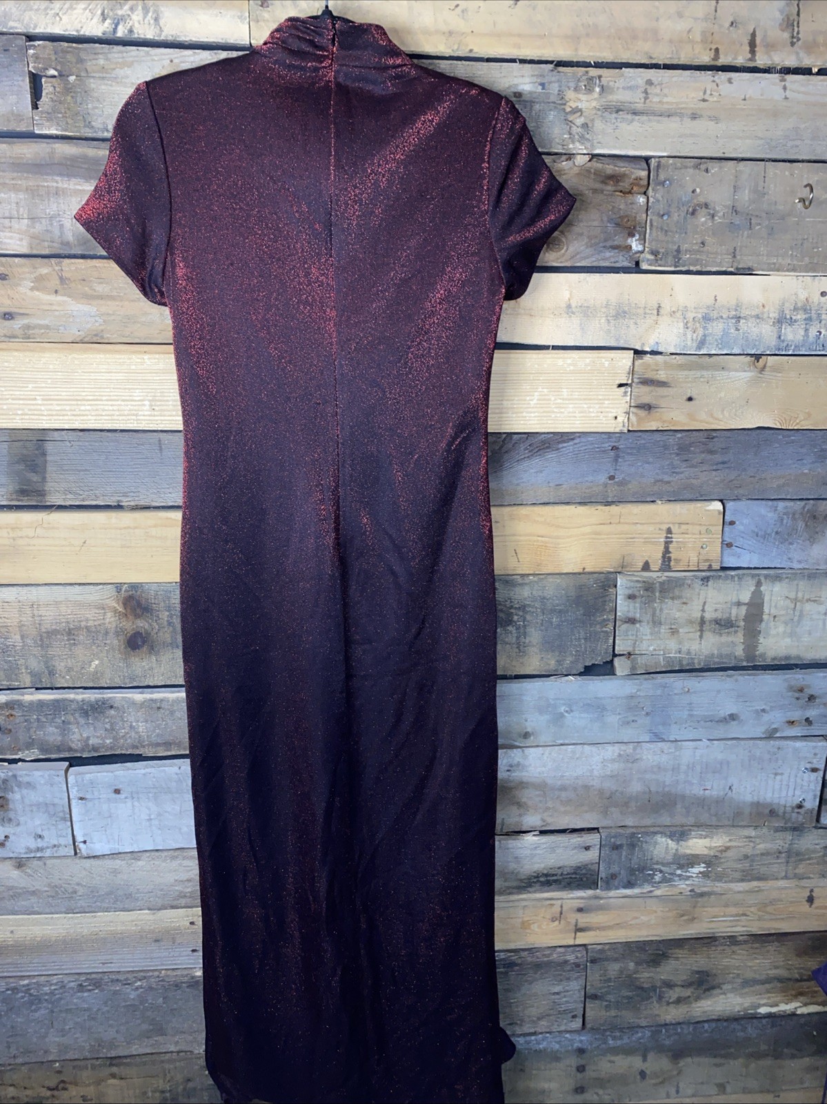 Y2K Vintage Arianna By Rachel Kaye dress red & black iridescent Sz 4P Gothcore