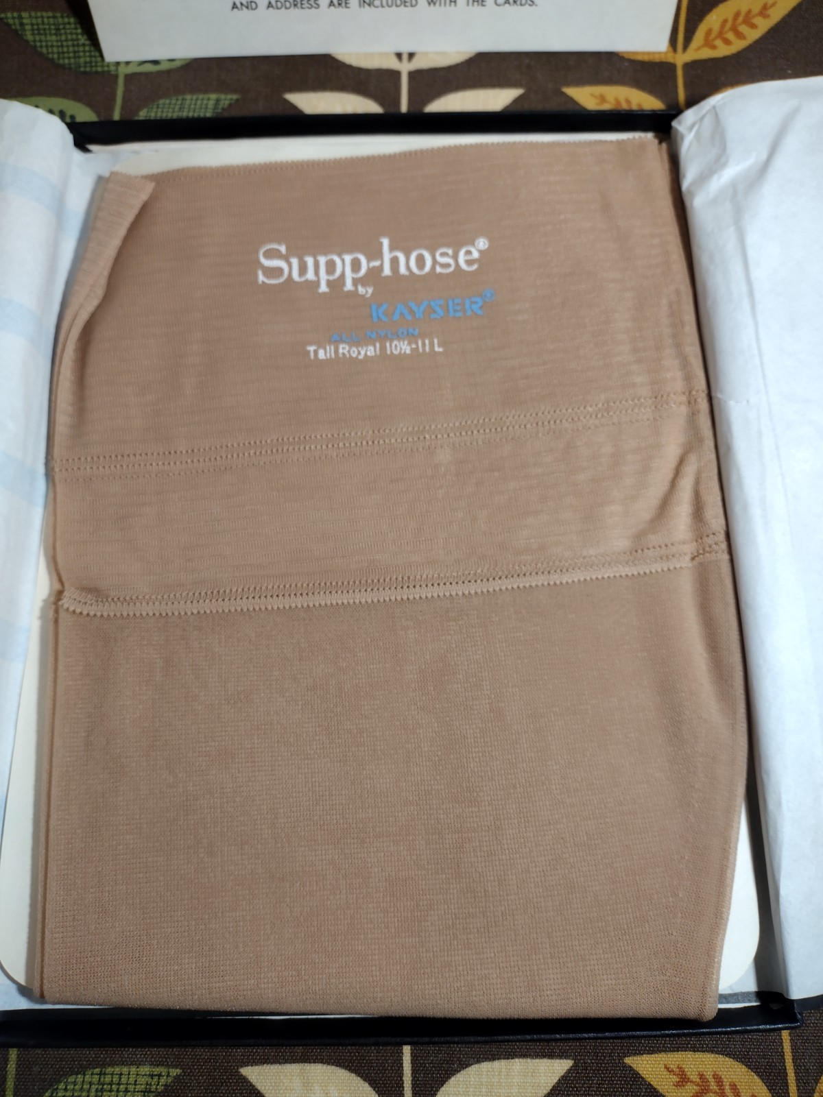 Supp Hose by Kayser Roth Glamour 100% Nylon Stockings S1 Tall Royal 10.5-11 L #2