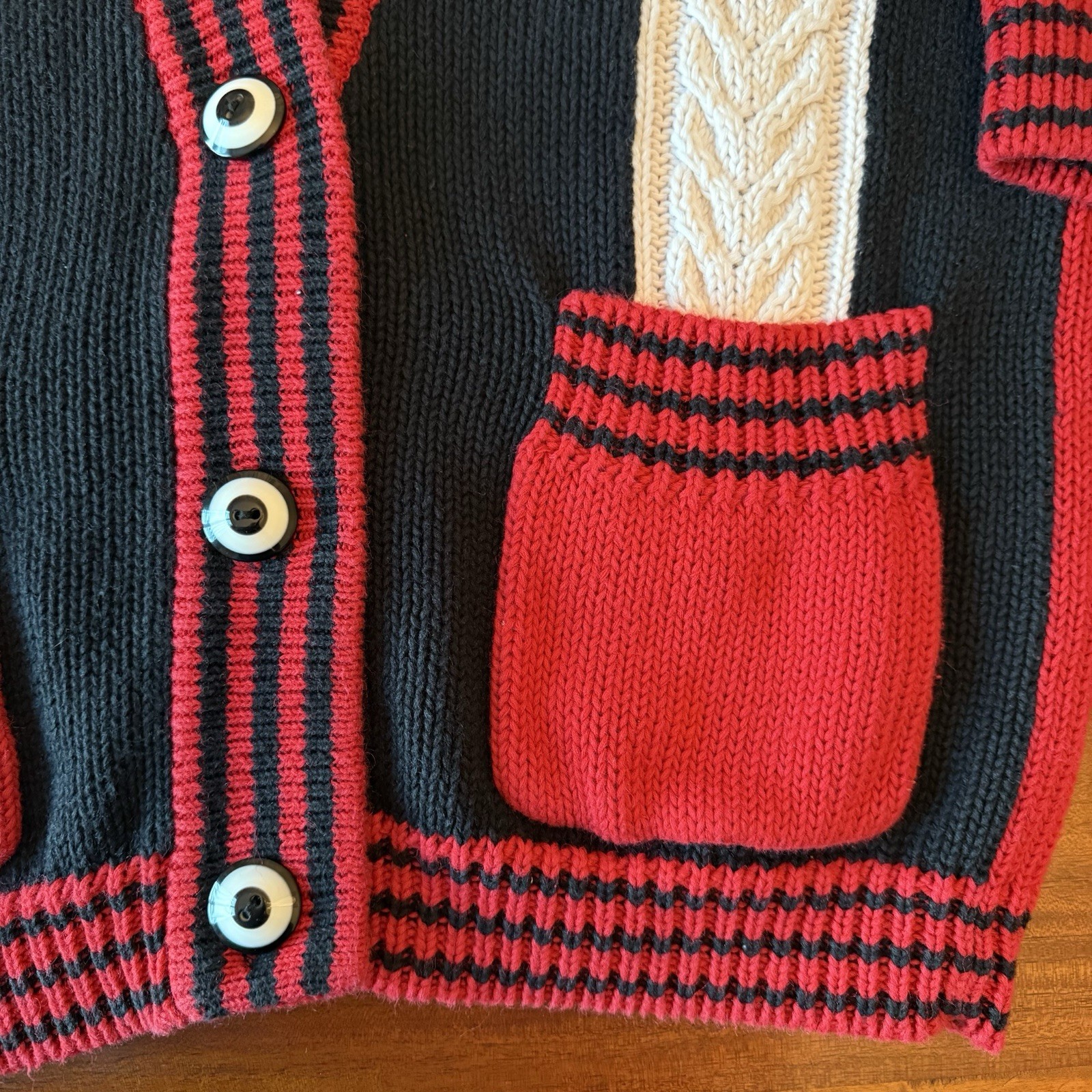 I.B. Diffusion Women’s Small Cardigan Sweater Lot of 2 Vintage 1993 Red Blue