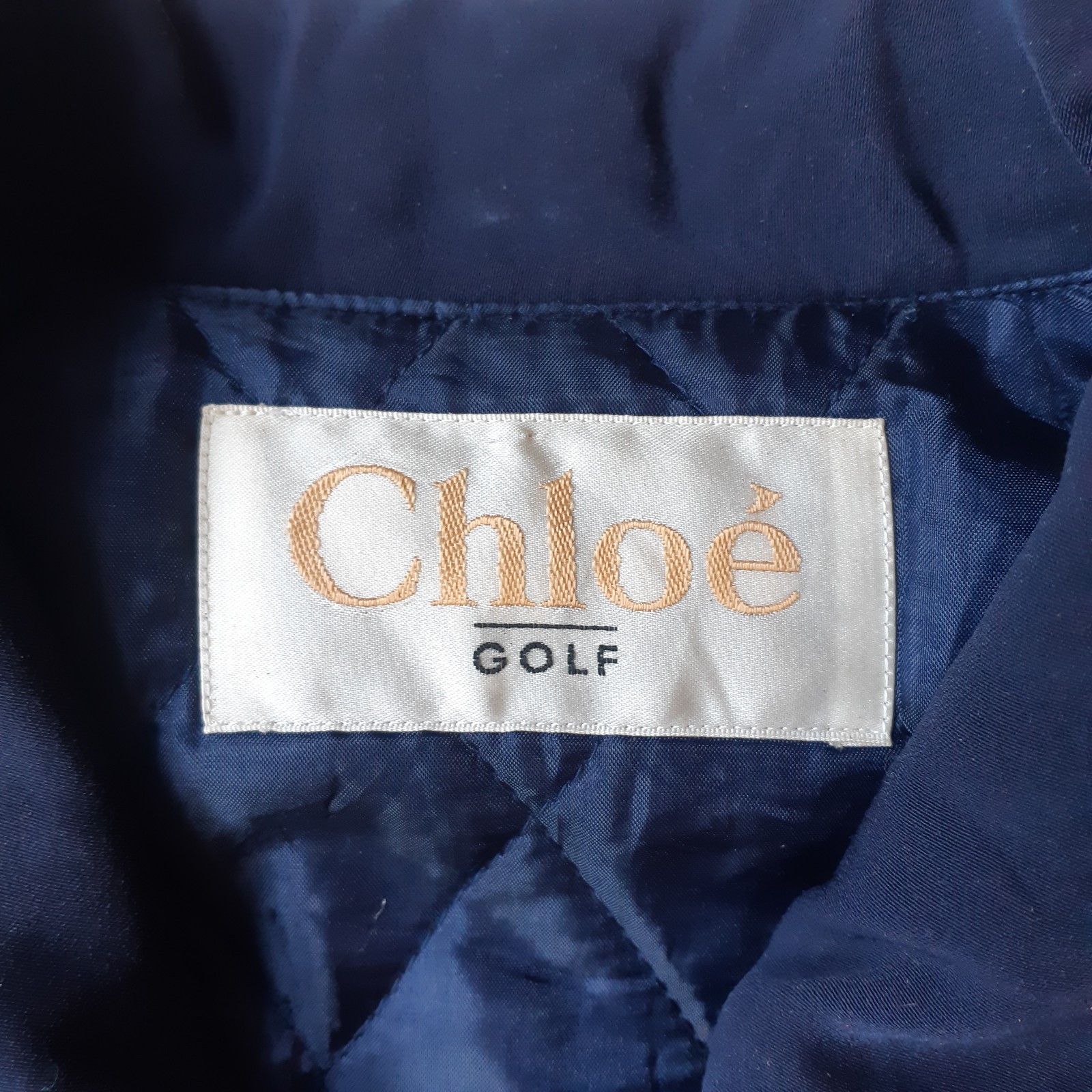 Vintage CHLOE Golf Blouson Parka Jacket Women size XL Japan