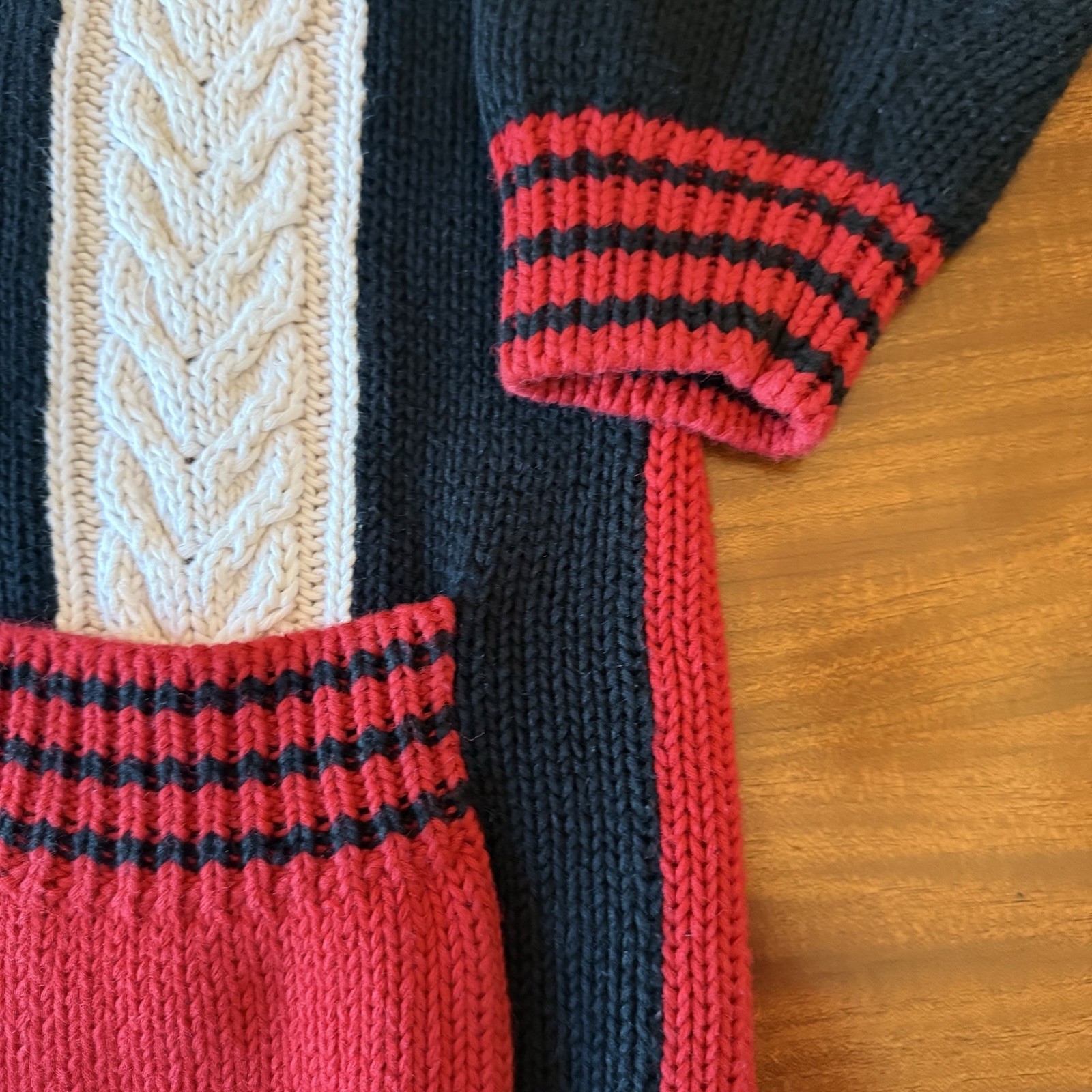 I.B. Diffusion Women’s Small Cardigan Sweater Lot of 2 Vintage 1993 Red Blue