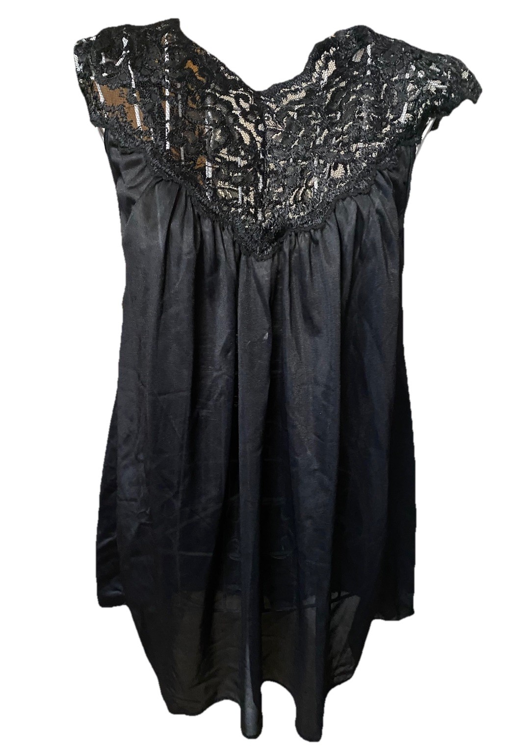 Vintage San Souci-Woman Teddy Set-2 Pc Set Black Camisole/Pants Size Small-NEW