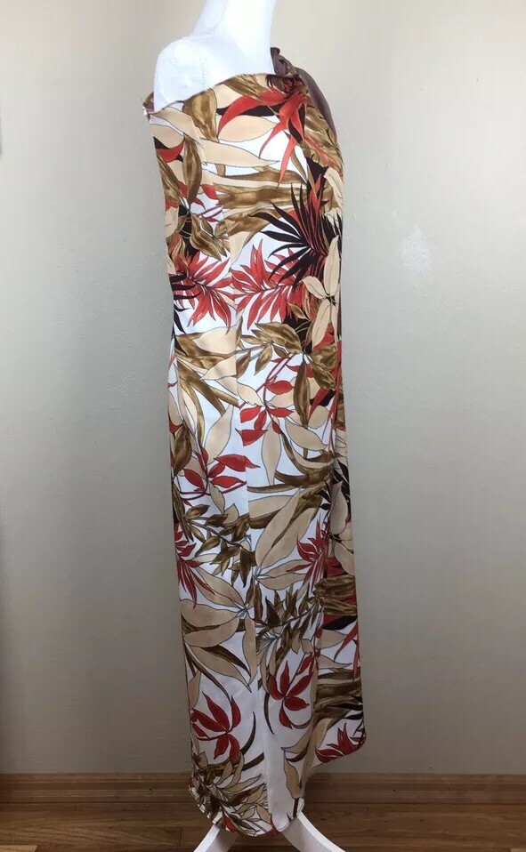 Vintage 1970’s Royal Palm Brown Hawaiian Beach Wrap Sarong