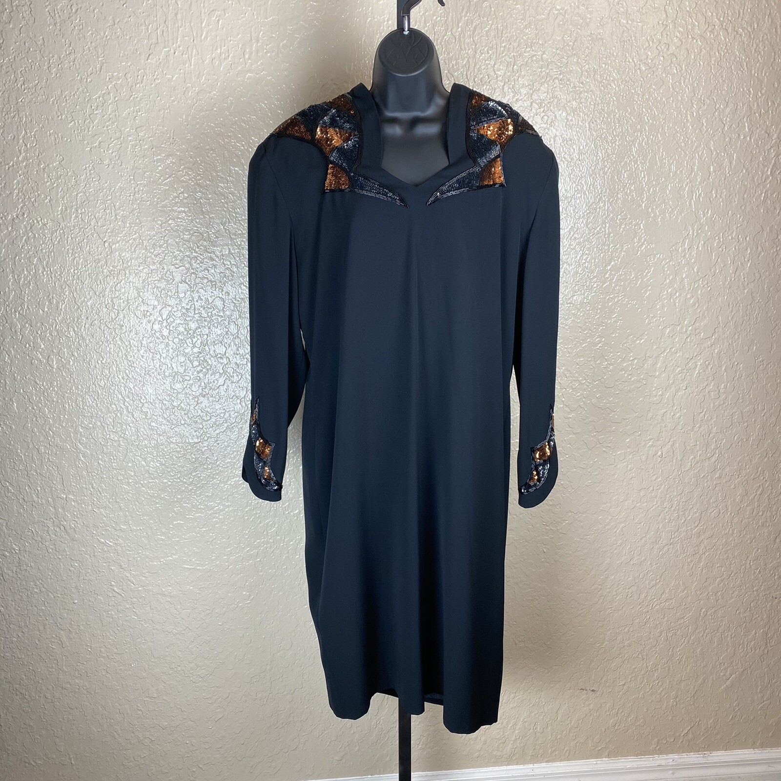 1980/1990 Vintage Daymore Couture Saks Fifth Avenue Sequin Dress NWT
