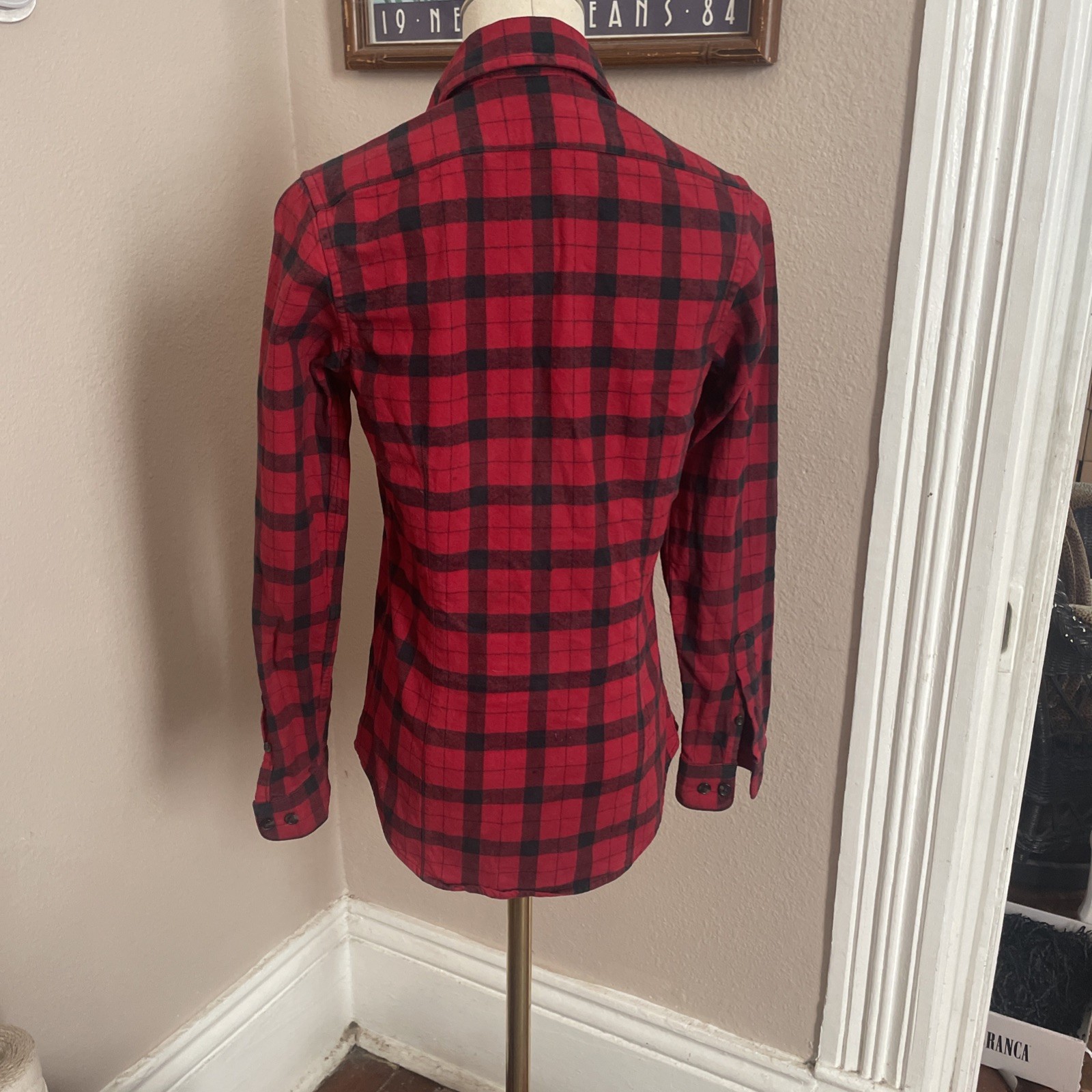 Filson VTG Buffalo Check Plaid Flannel Button Down Shirt XS