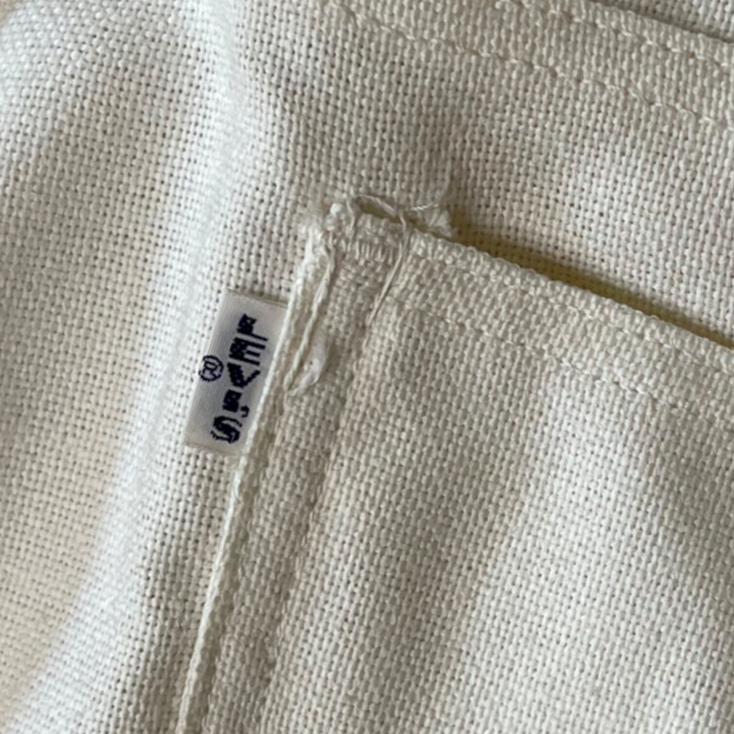 BIG E Vintage Levi 60s 70s pant jean disco for GALS white 29 X 32 1970s