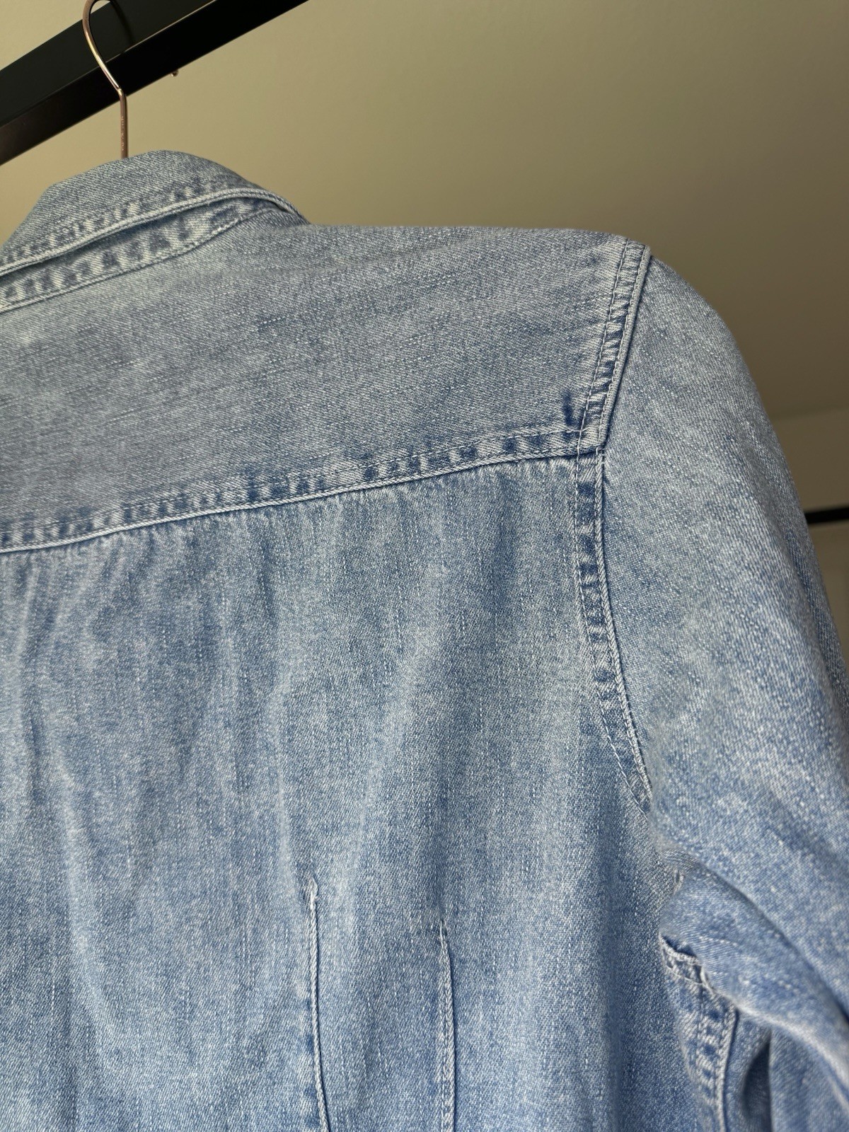 90s Vintage Jean’s Wear Country Seat Denim Button Up Shirt Womens XL 100% Cotton