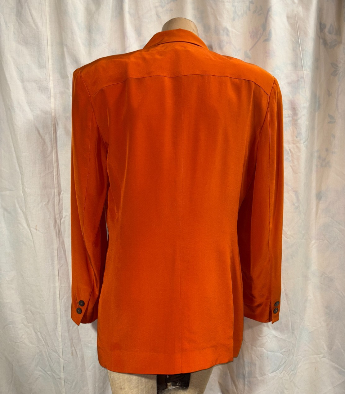 Vintage 1980s Classic Women’s Double Breasted Silk Jacket Blazer By Episode 6
