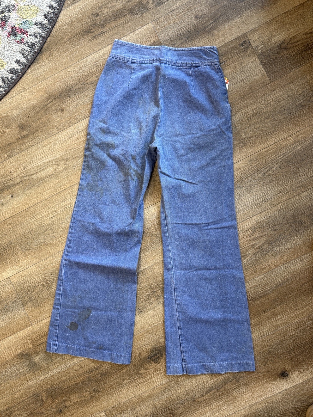 Women’s Vintage 70s Era Bell Bottom Flare Jeans 28 High Waist