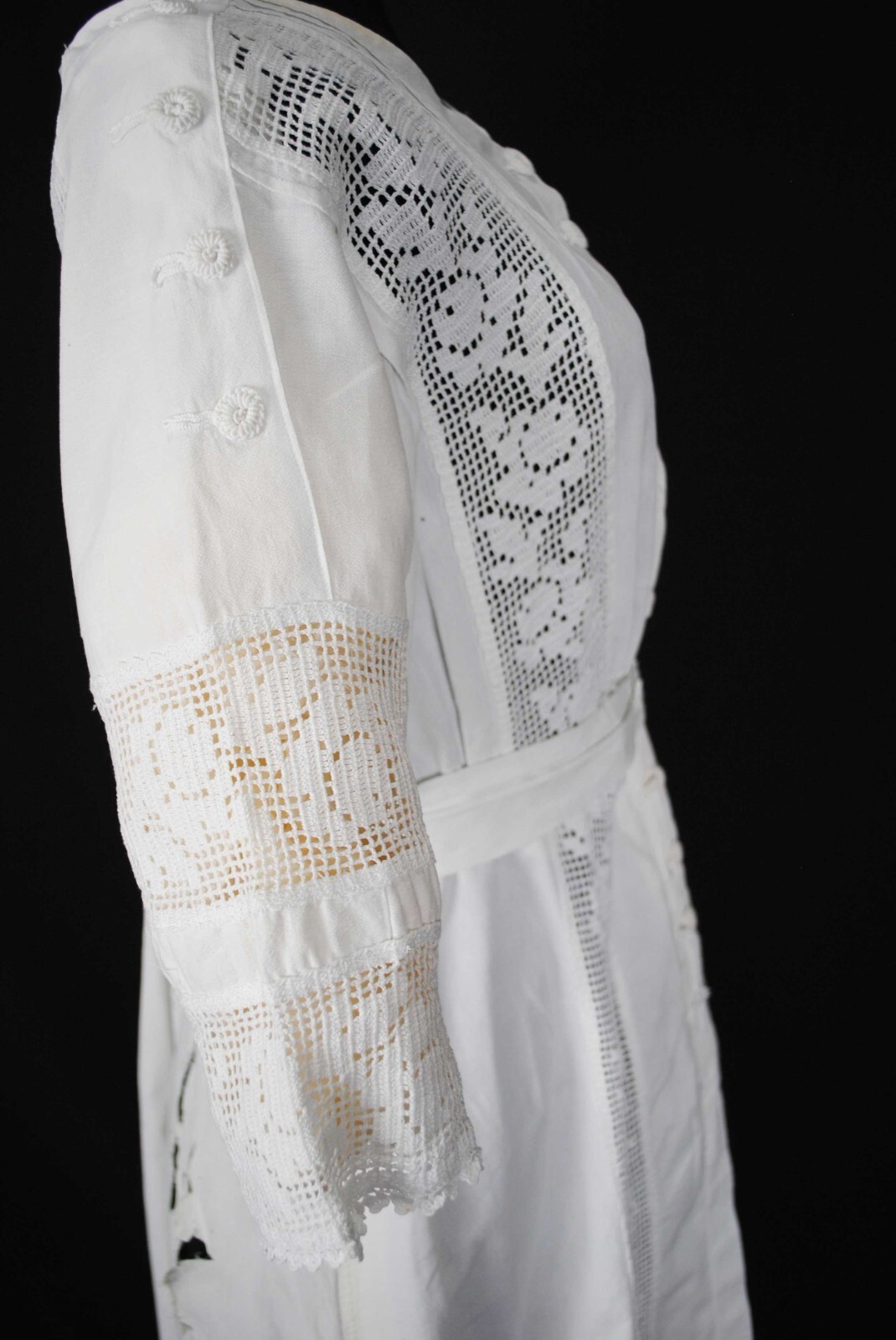 EDWARDIAN LINEN DAY DRESS, 1915-1920