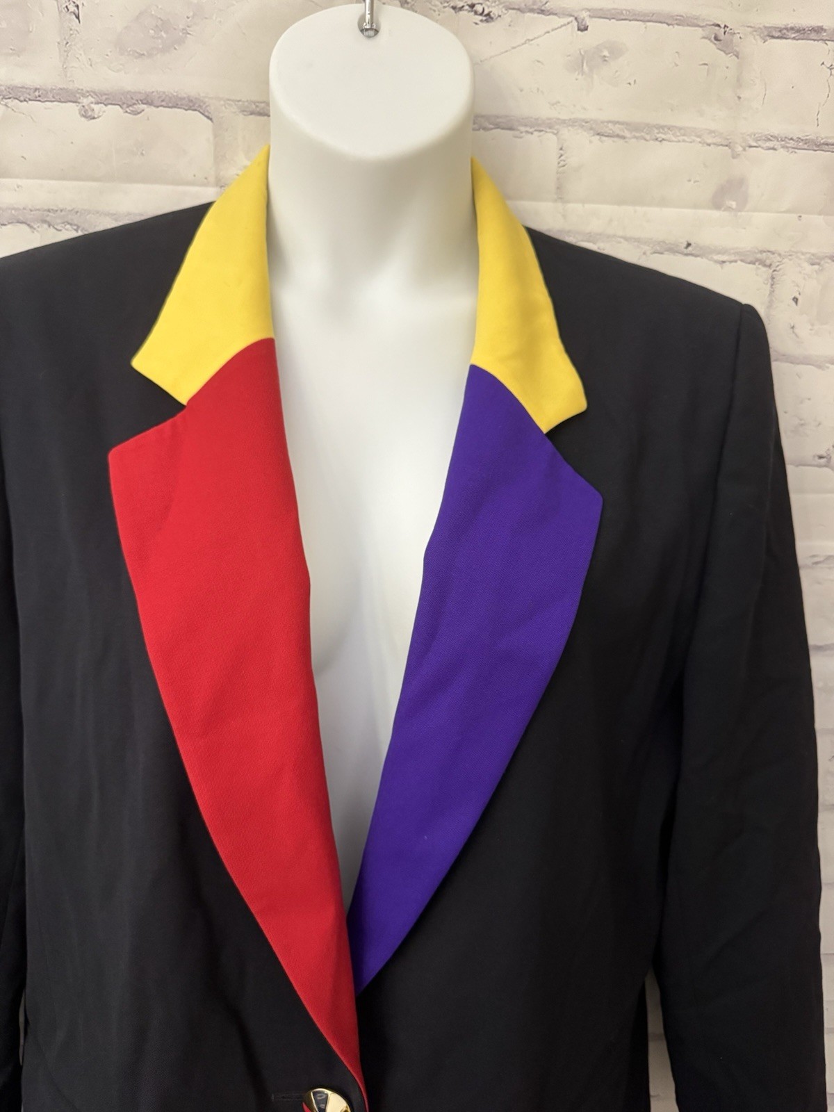 Vintage Escada Margaretha Ley Blazer 80s Power Suit Royalcore Flaw Sz 44 Career