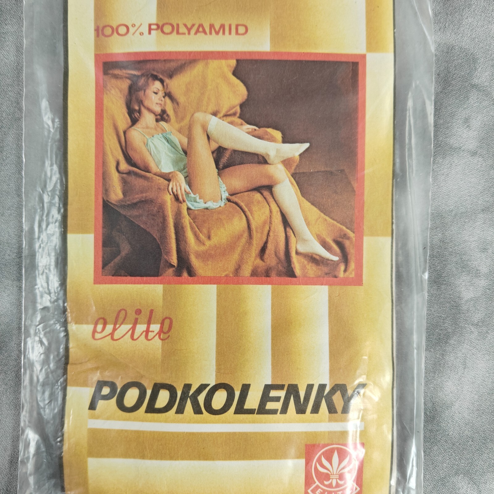 Vintage 1970s Elite Knee-High Socks 100% Polyamid 🌟 Retro Hosiery
