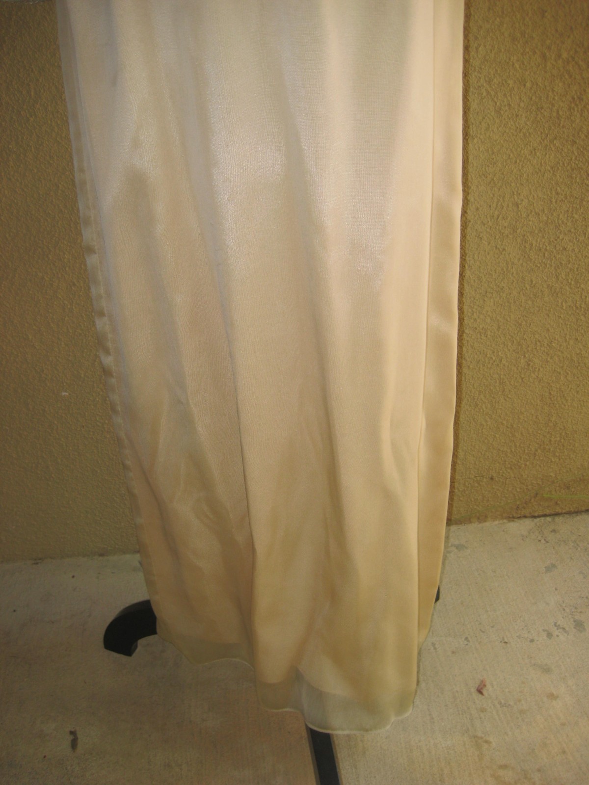 Vintage Michaelangelo gold thread metallic 2 pc cardigan sleeveless long gown 12