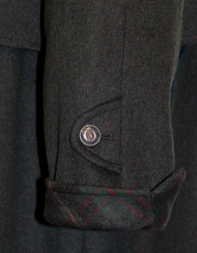 L 14 B45″ Loden Wool, ALPACA Long WINTER COAT Green Jacket Women WARM German