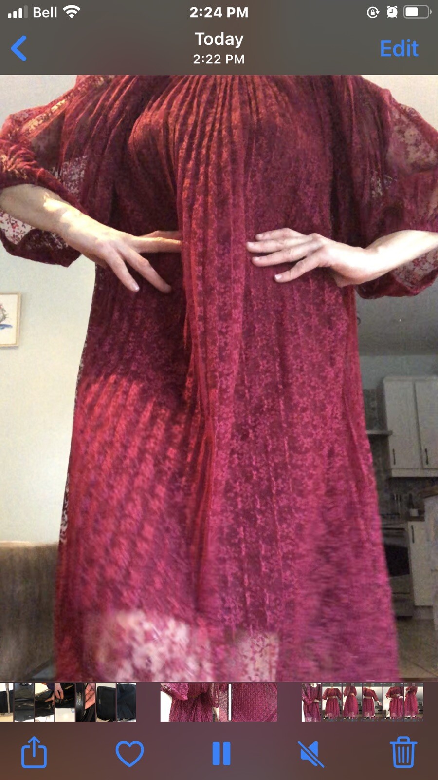 The House Of Nu Mode Toronto Vintage Lace Dress 1970’s With Lining