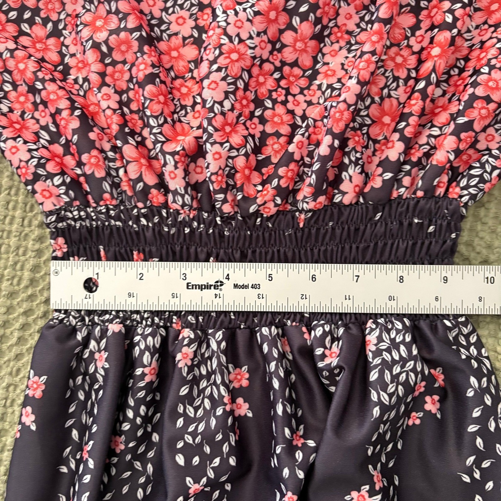 Ja Na of Hawaii Vintage Cherry Blossom Floral Maxi Dress Medium Bohemian