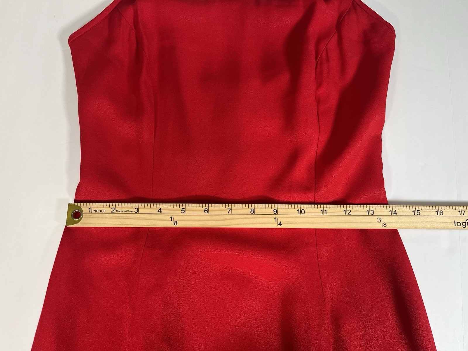 Vintage 1990’s Jessica McClintock Red Prom Gown Rhinestone Neckline Sz 9/10