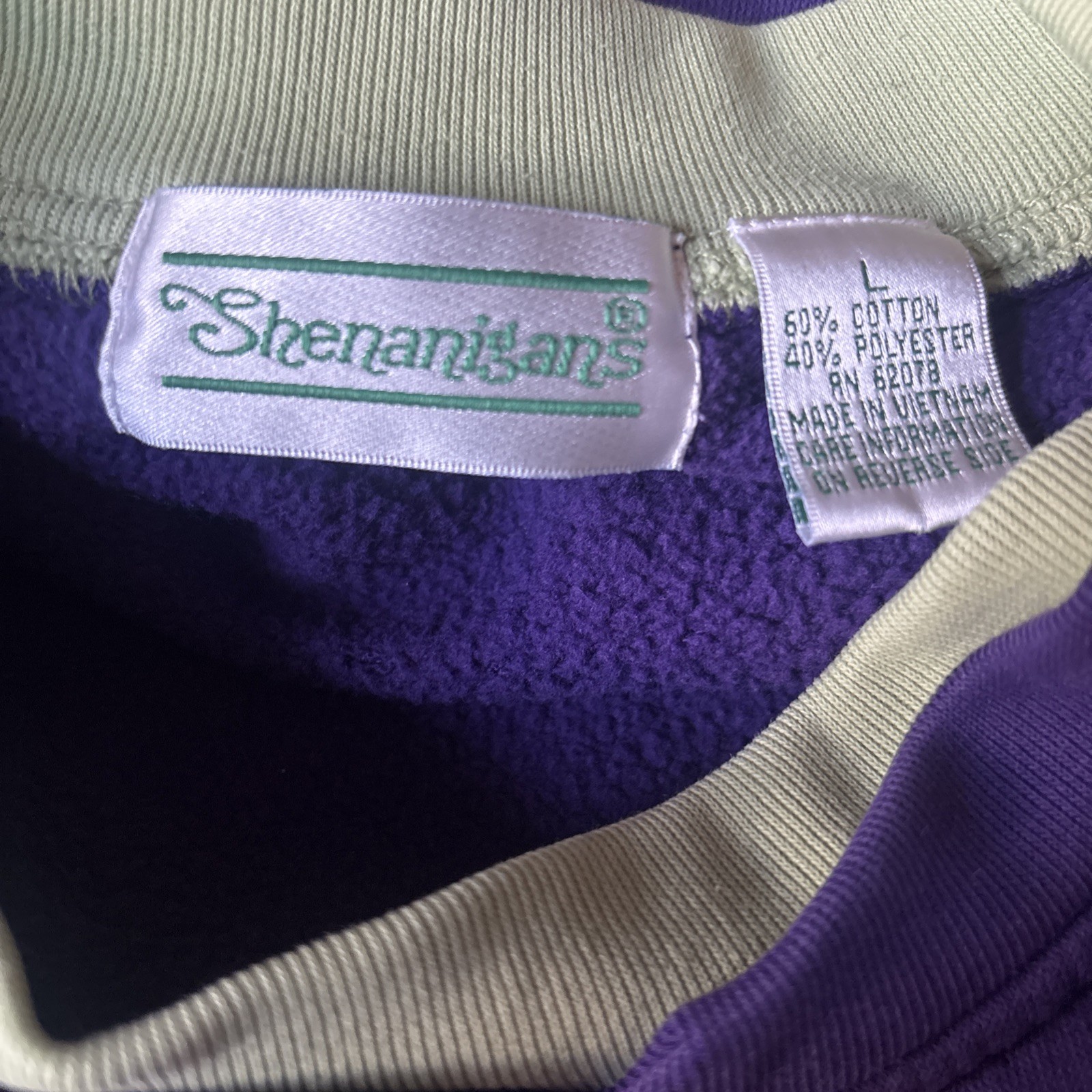 Vtg 90’s Shenanigans Halloween Sweat Shirt. Size Large Women’s Super Cute Print