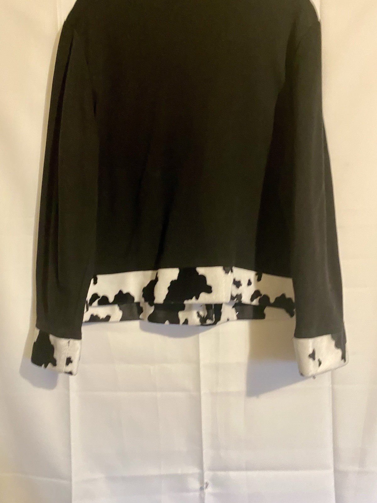 Steven Ross Naturally Black and White Women’s Pattern Blazer Button Up Size XL