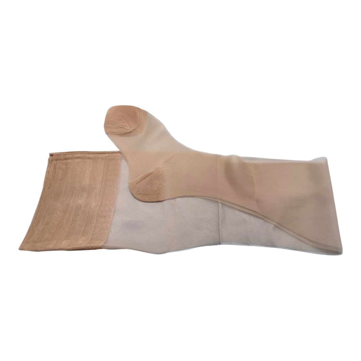Vintage New’n Easy Two Way Stretch Top Stockings Size 8 1/2 RHT Pale Beige 30”