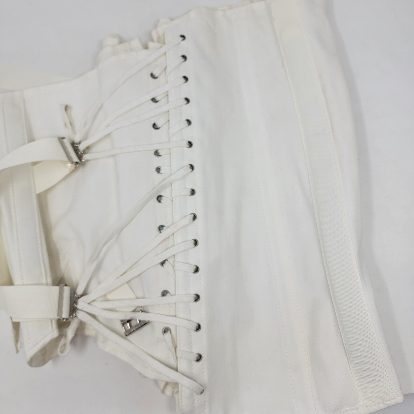 Vintage CAMP Corset Girdle Support #9166 SZ 44 Cotton Truss Laces 1940-50’s USA