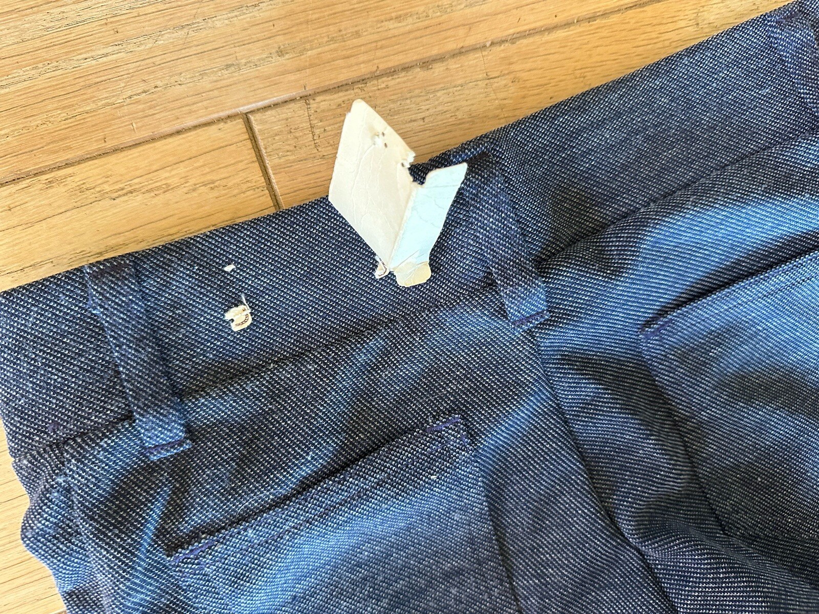 NOS H Bar C Ranchwear Vtg Womens Flared Pants Rodeo Cowboy Tomboy Blue-28” Waist