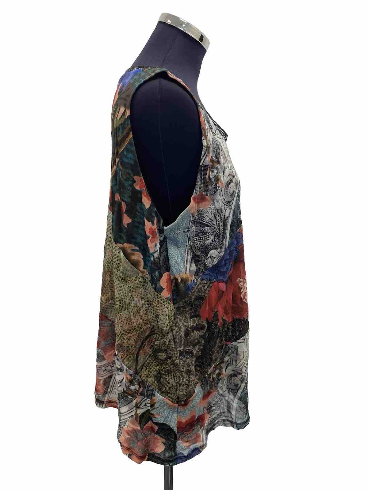 DESIGUAL TOP WOMEN WOMAN SHIRT VINTAGE JHD7556