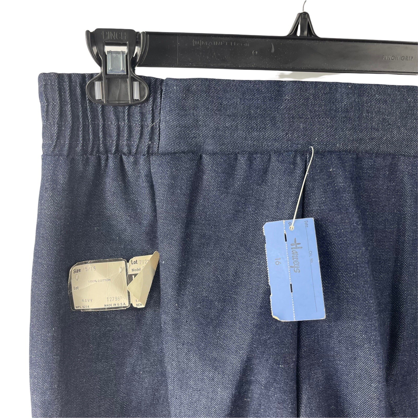 Lord Isaacs Vintage 70s Wide Leg Denim Trouser Jean Pants Junior 15/16 Deadstock