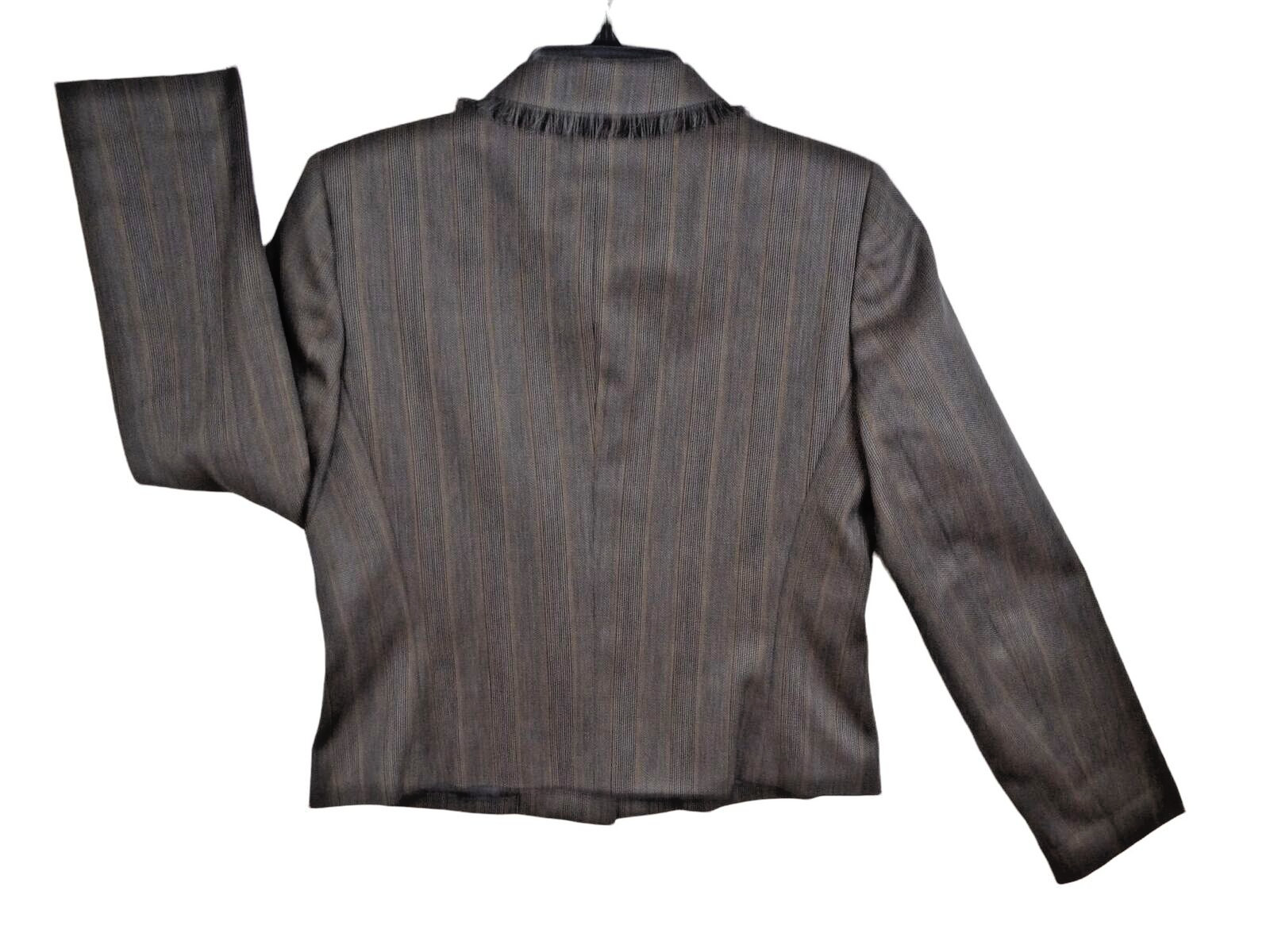 Harve Benard Sport 100% Wool Herringbone Button-Up Retro Blazer Women’s Size 6