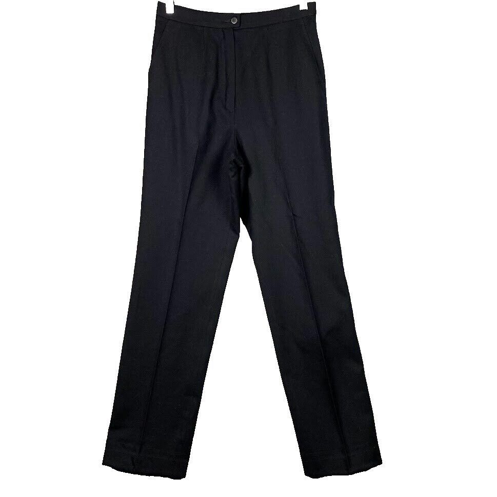 Pendleton Virgin Wool Pants Black Size 10 (29×32) lined Vintage 1980s FLAWS READ